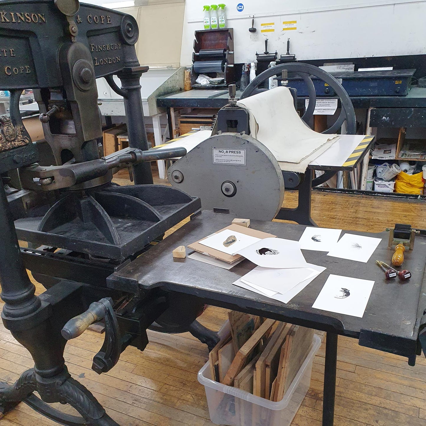 The shabbiest possible mouse from aesops fables miniature wood engraving original print by artist Fiona Hamilton.