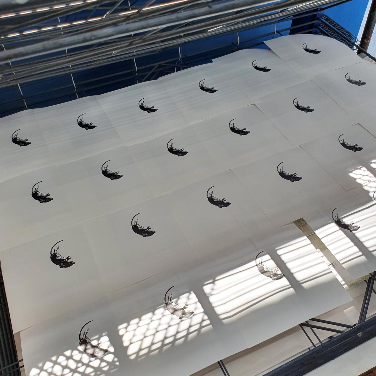 The shabbiest possible mouse from aesops fables miniature wood engraving original print by artist Fiona Hamilton.