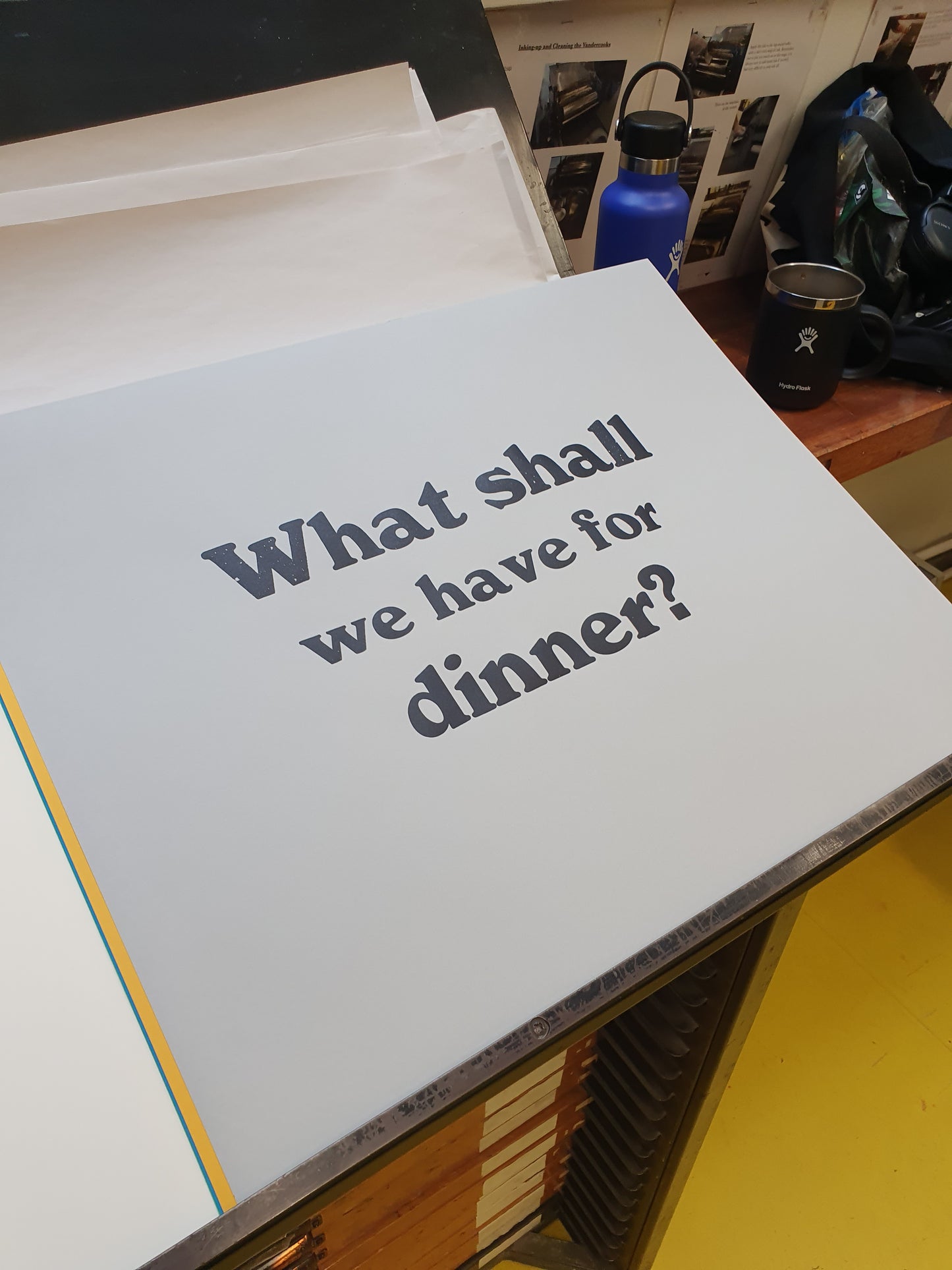 Dinner Poster - Cream