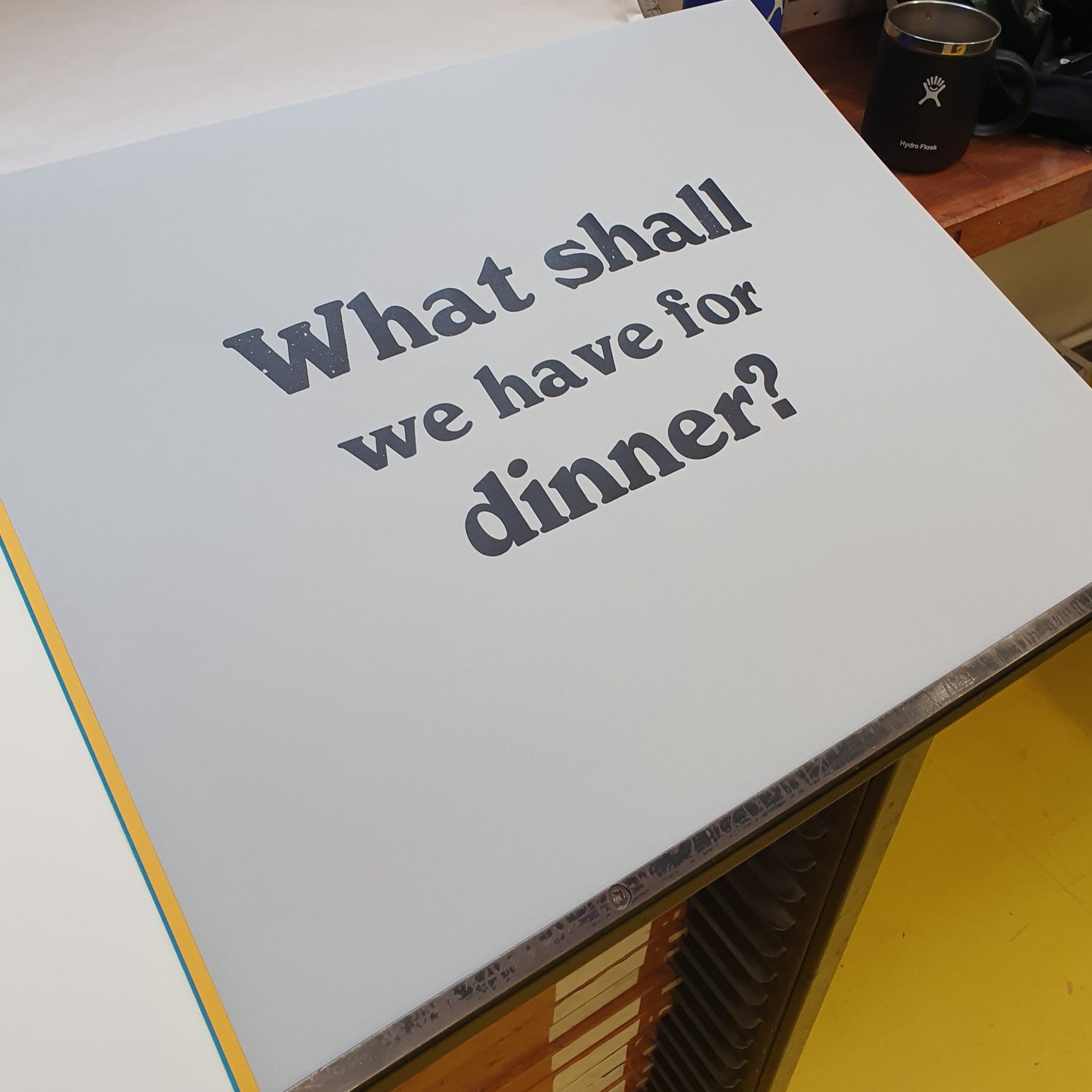 Dinner Poster - Grey