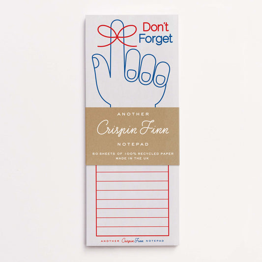 Don't forget notepads by Crispin Finn.