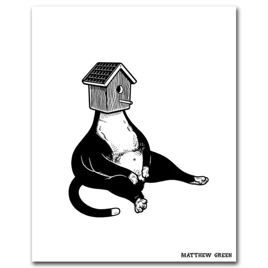 Fat Cat Art Screen Print