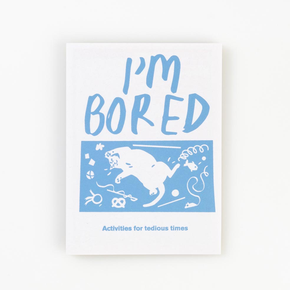 I'm bored childs activity zine by pirrip press
