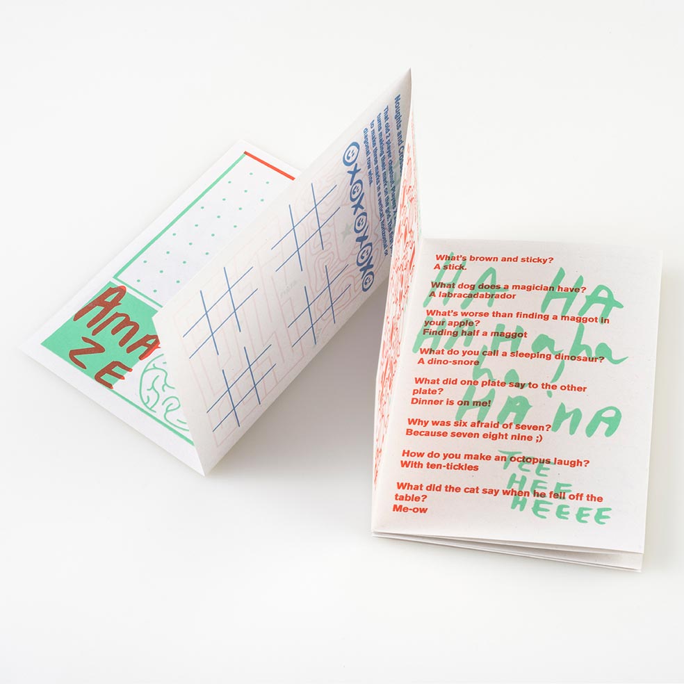 I'm bored childs activity zine by pirrip press