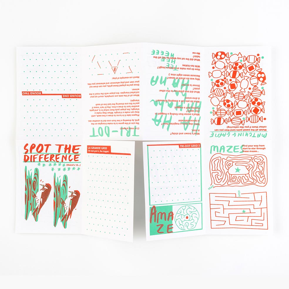 I'm bored childs activity zine by pirrip press