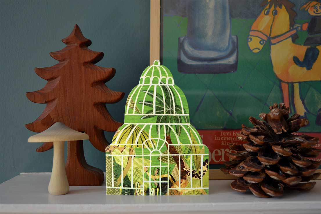 Palm house greeting card by Mortlake Papers.