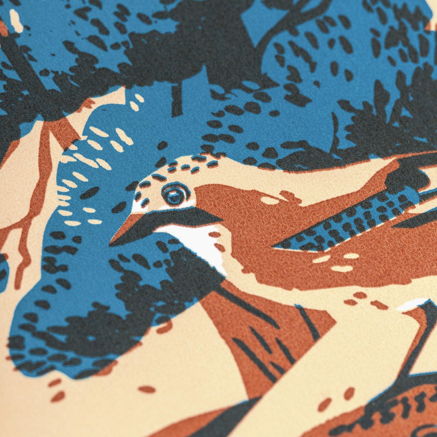 Jay planted oak screen print by pirrip press