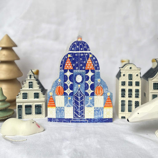 Winter palace christmas card by Mortlake Papers.