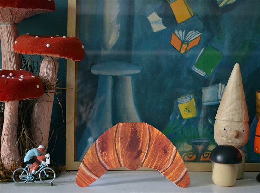 Croissant greeting card by Mortlake Papers.