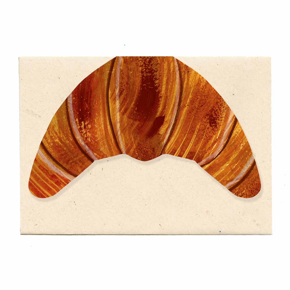 Croissant greeting card by Mortlake Papers.