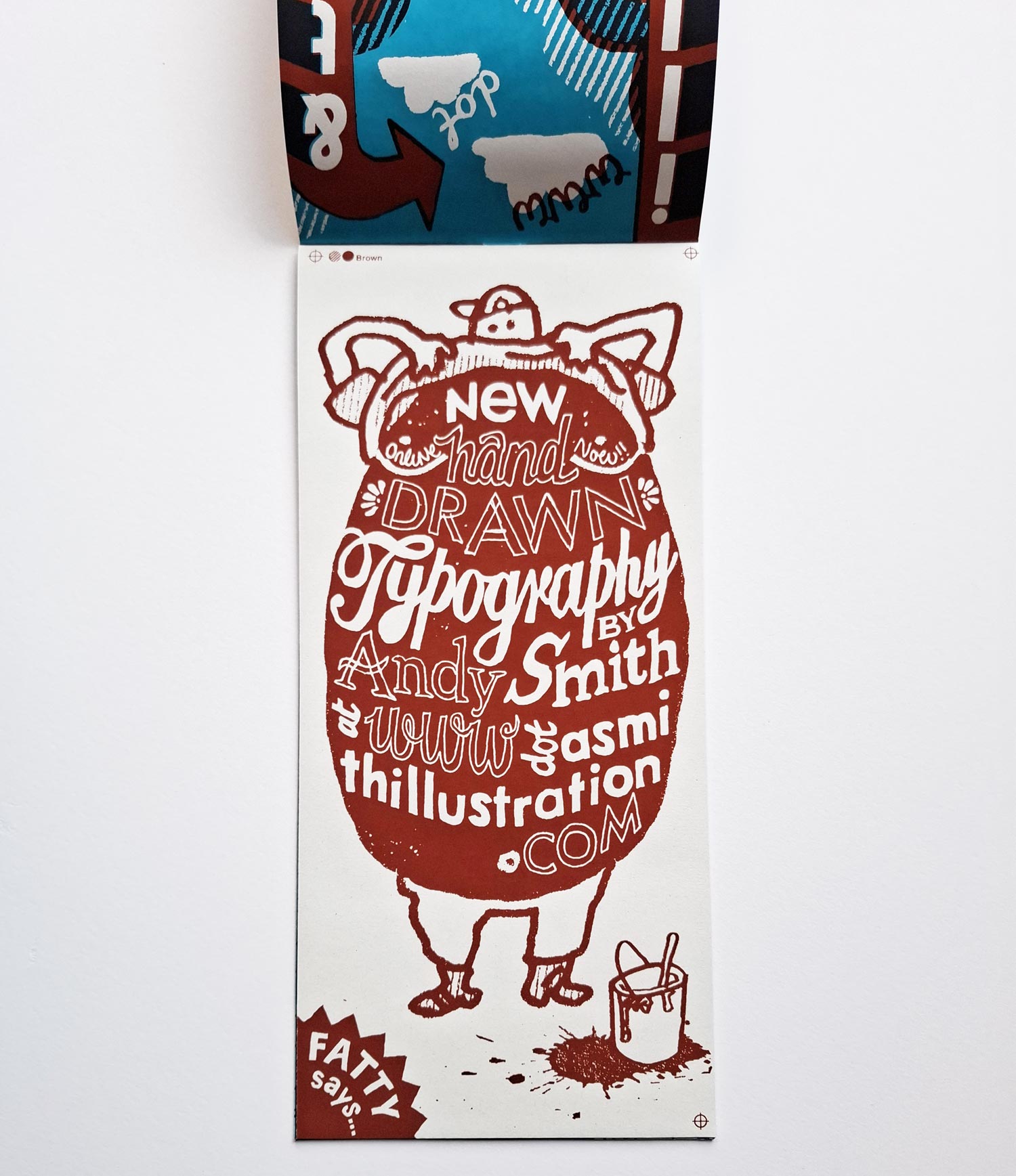 Hand drawn lettering book by Andy Smith.