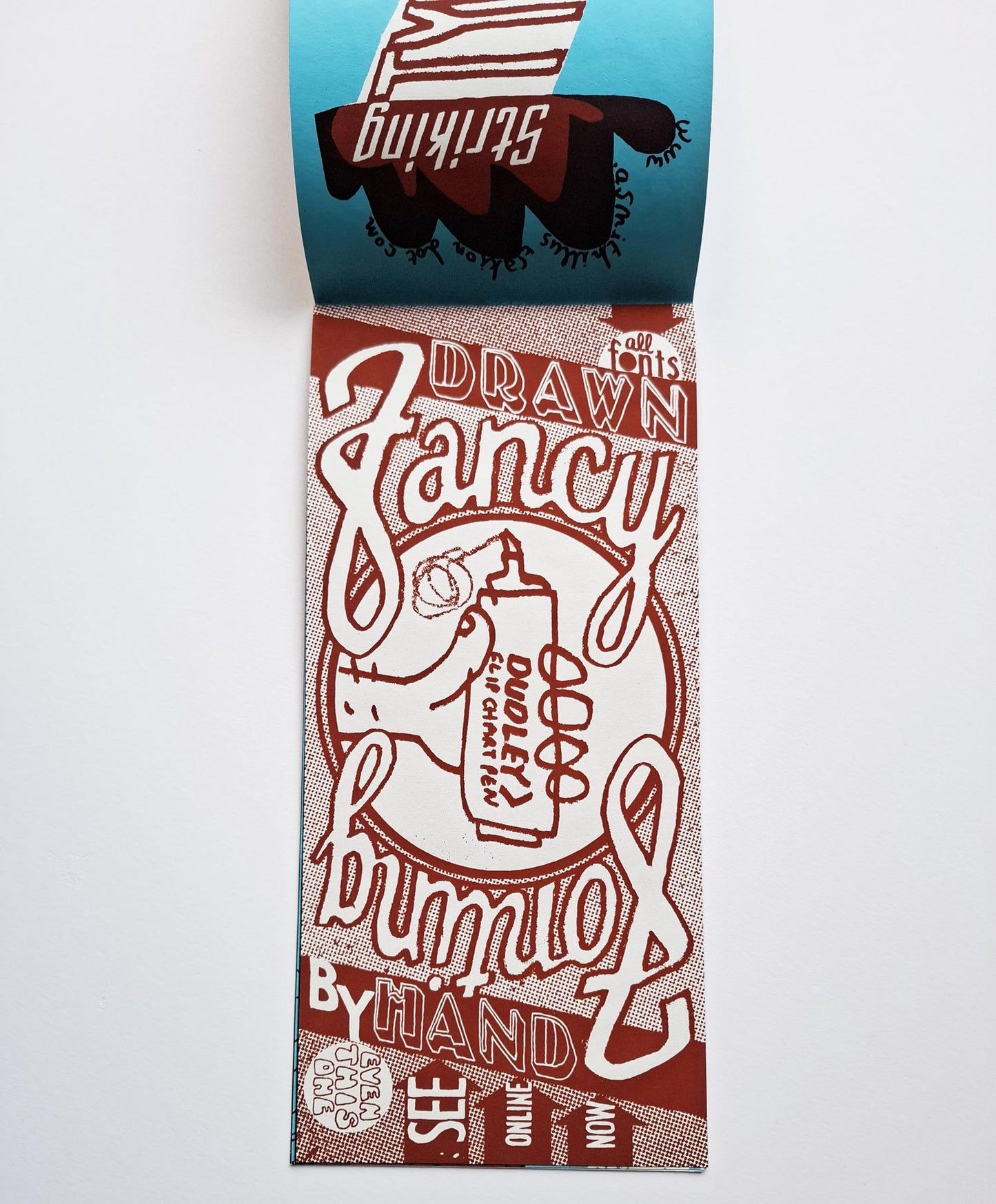 Hand drawn lettering book by Andy Smith.