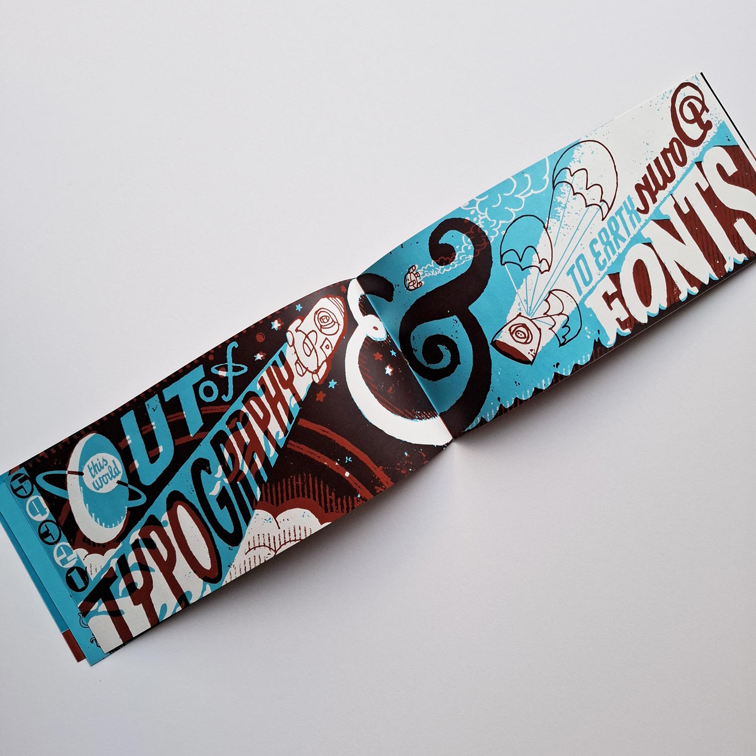 Hand drawn lettering book by Andy Smith.