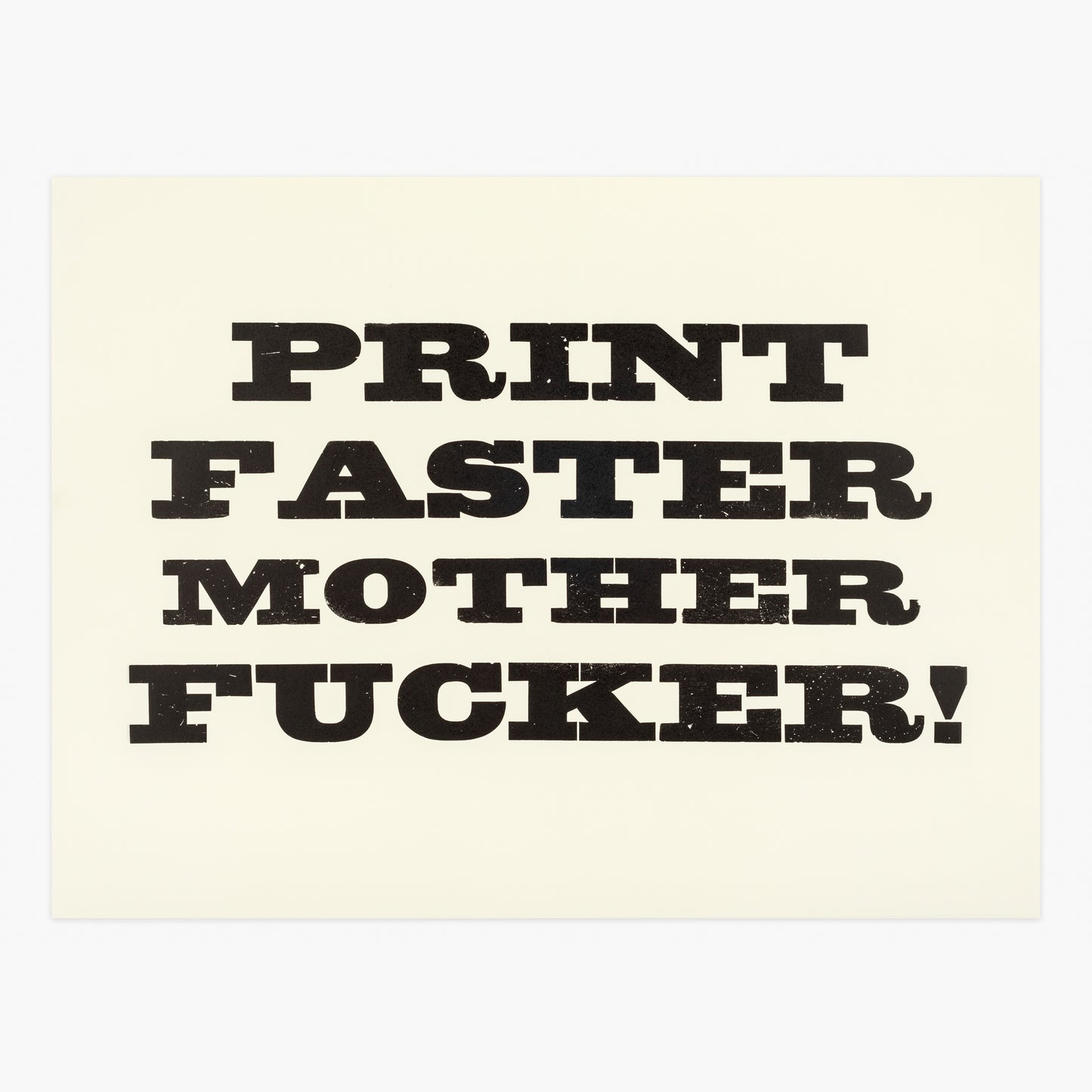Print Faster Poster
