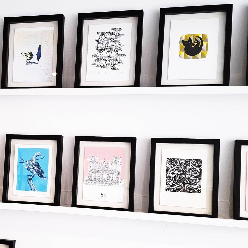 Framed prints at Soma 20 Years.