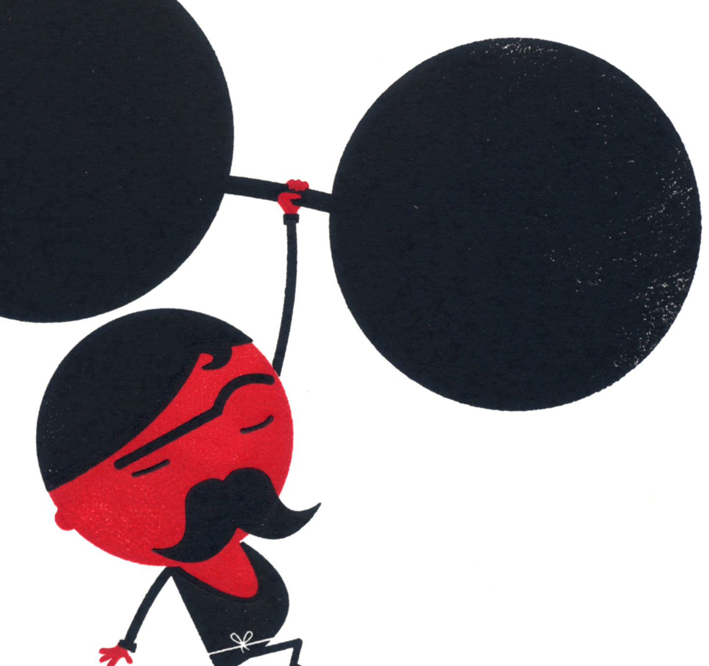 Strongman Letterpress Print