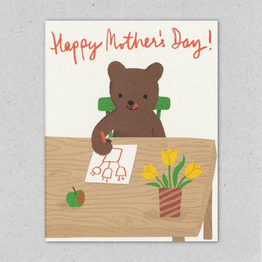 Happy Mother's Day from the little artist greeting card by Lisa Jones Studio.