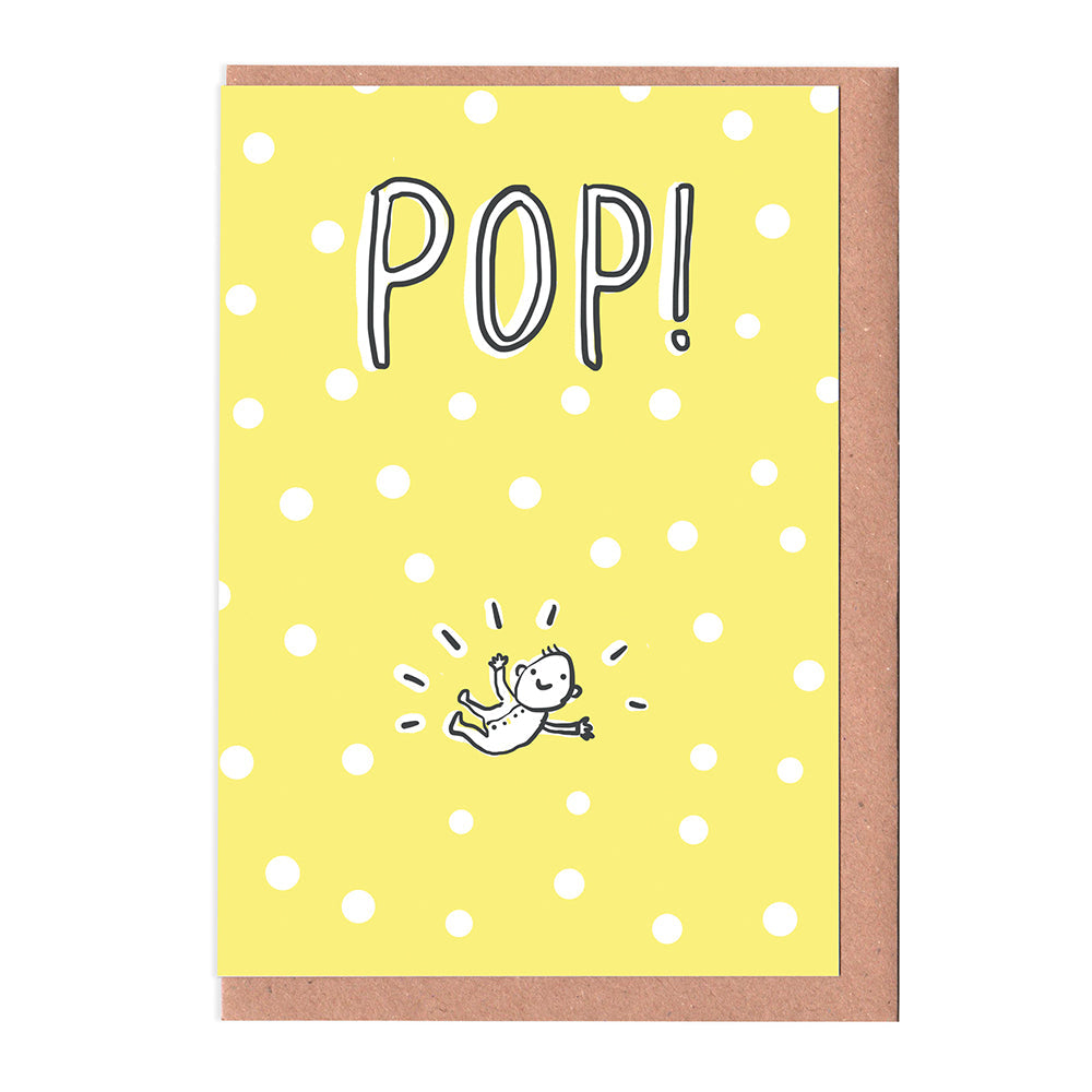 Pop new baby greeting card by Sarah Ray.