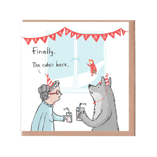 Cake's Here Birthday Card