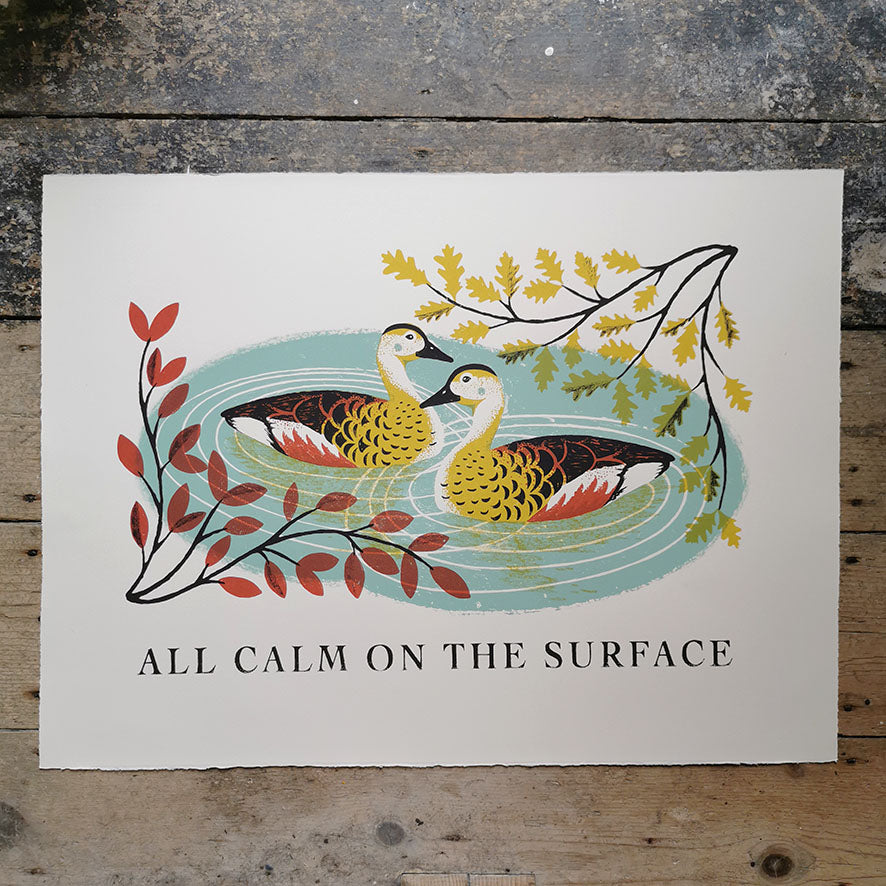 All Calm on the Surface Print