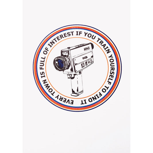 Every town is of interest risograph print by Adam Bridgland.