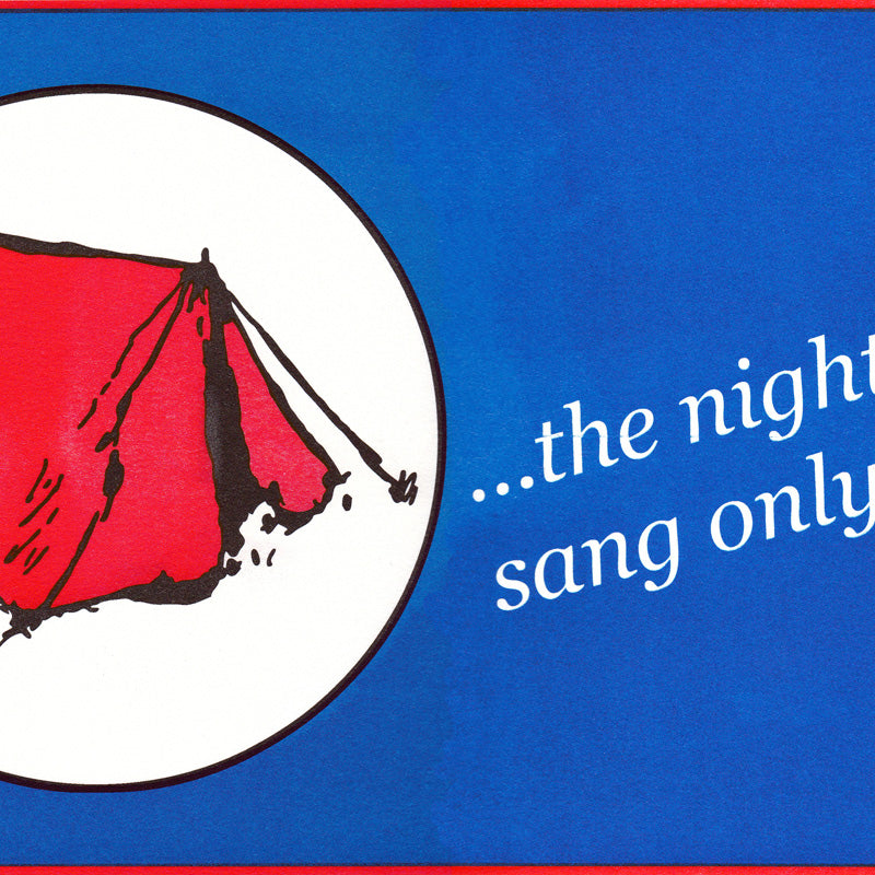 Nightingales risograph print by Adam Bridgland.