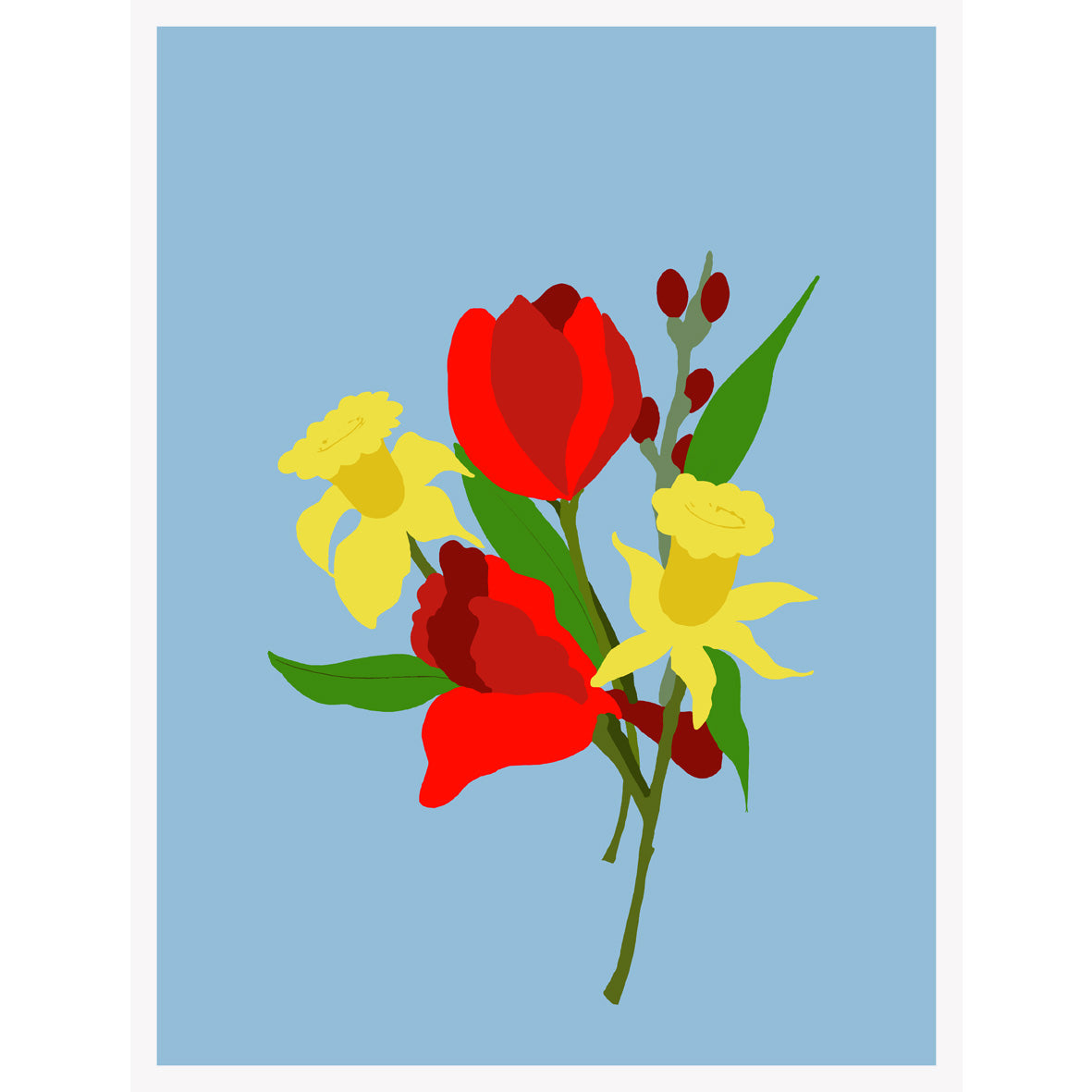 Posy for you limited edition giclee print by Adam Bridgland.