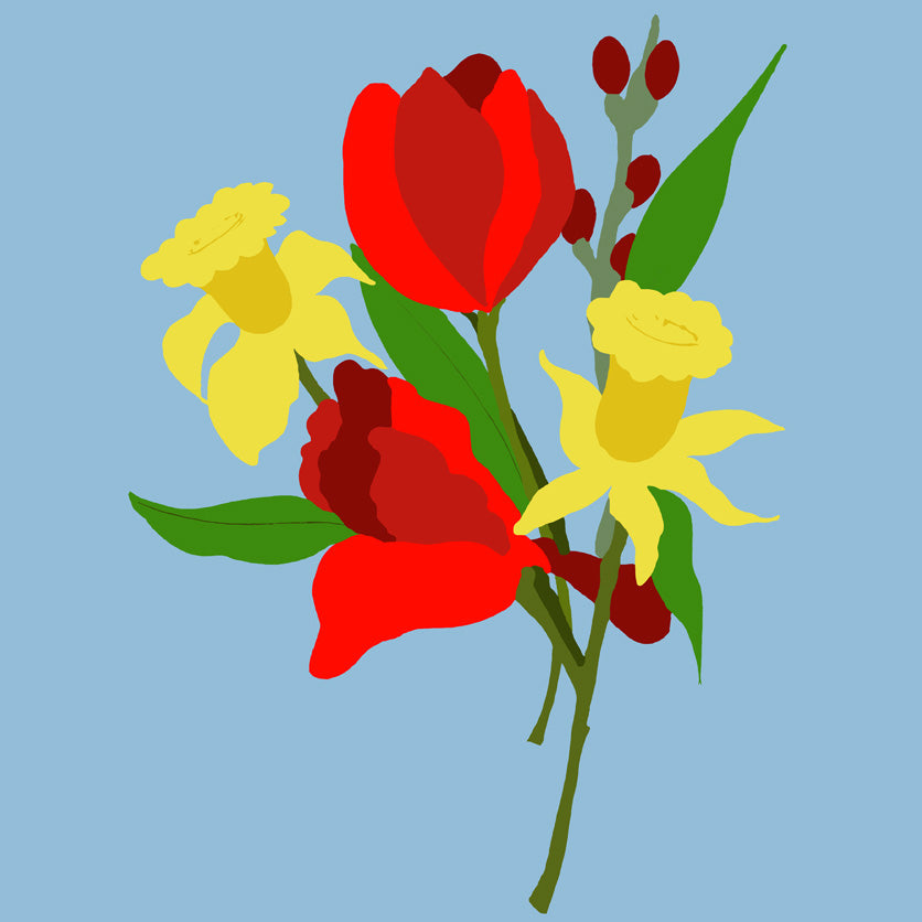 Posy for you limited edition giclee print by Adam Bridgland.