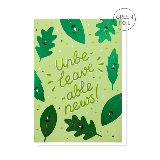 Unbelievable news greeting card by Stormy Knight.