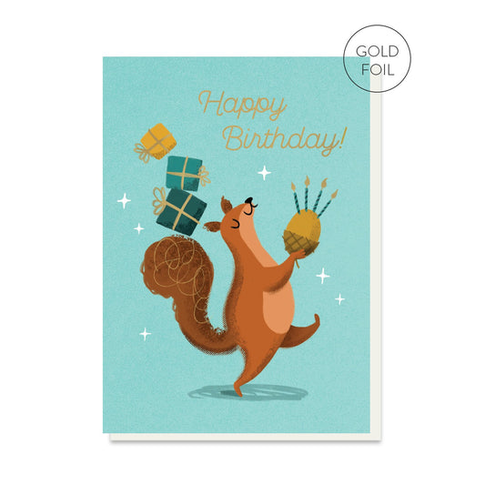 Nutty Birthday squirrel card by Stormy Knight.