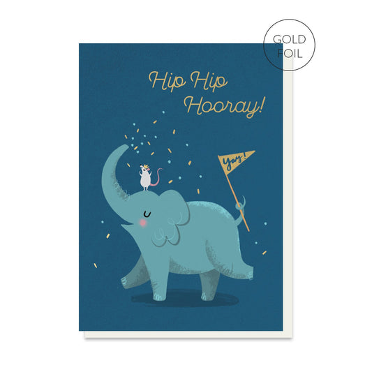 Elephant Sprinkles greeting card by Stormy Knight.
