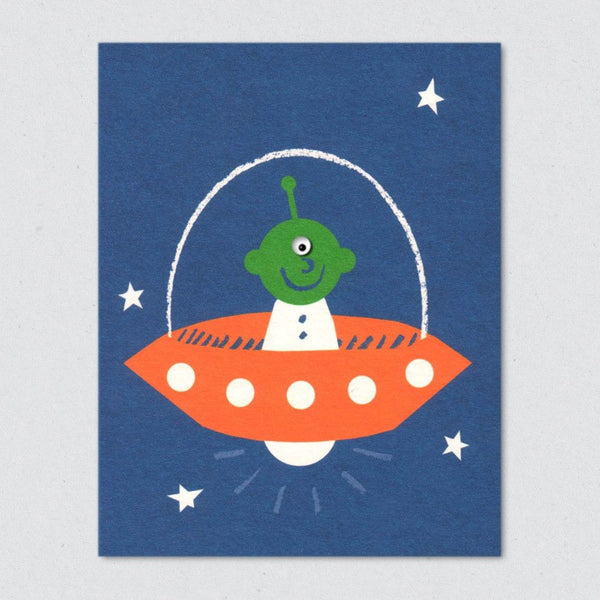 Alien card by Lisa Jones Studio