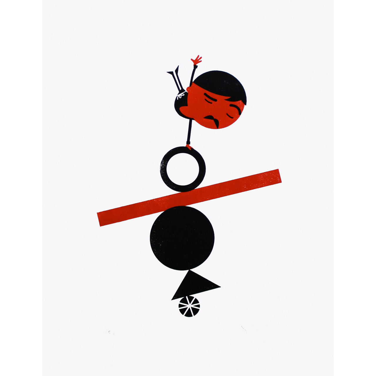 Balance letterpress print by Spencer Wilson