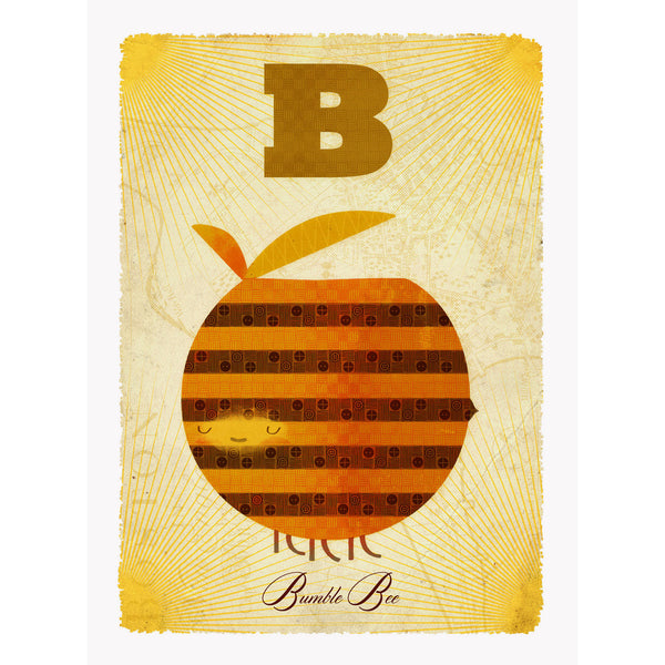 Bee print by Graham Carter