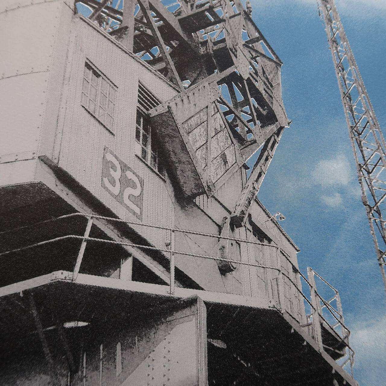 Gulls and goods cranes silkscreen print by Fiona Hamilton.