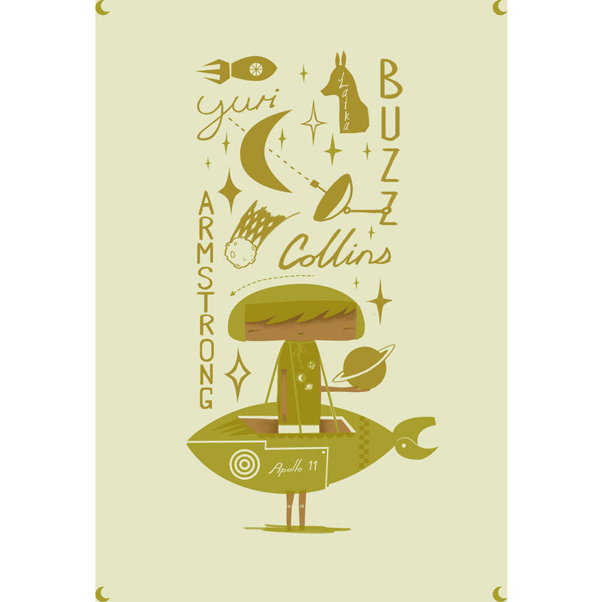 Buzz boy screen print by Graham Carter