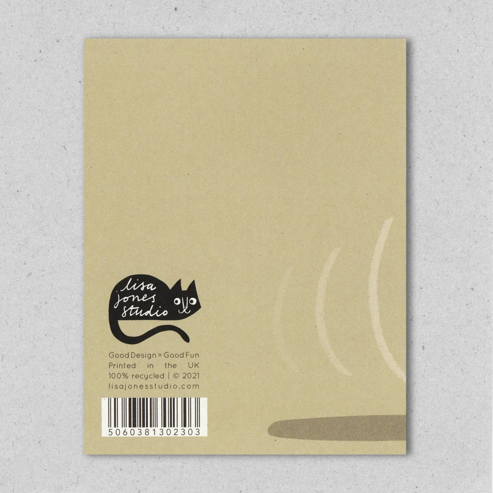 Carpe diem hamster ball greeting card by Lisa Jones Studio.