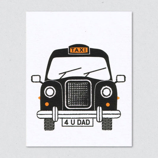 Dad cab greeting card by Lisa Jones Studio.