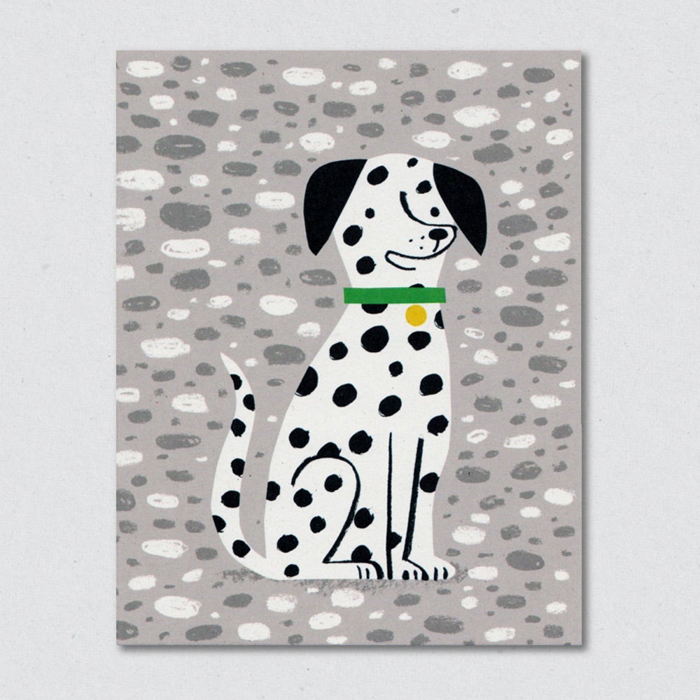 Dalmatian greeting card by Lisa Jones Studio.