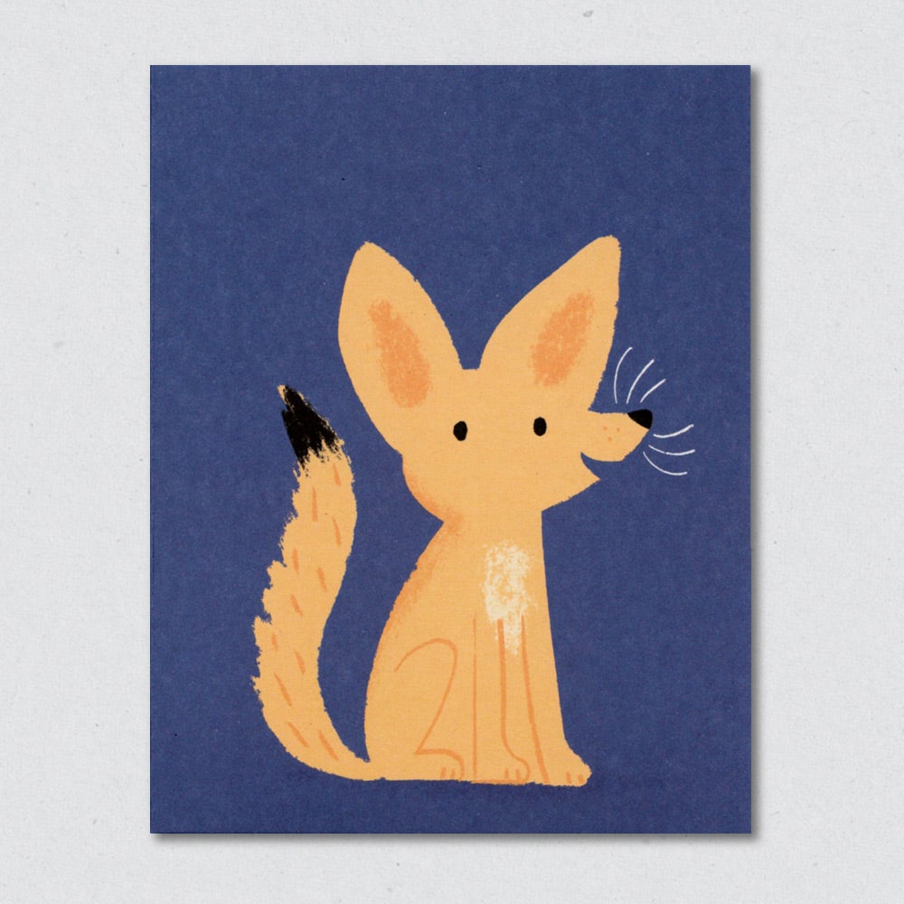 Desert Fox greeting card by Lisa Jones Studio.