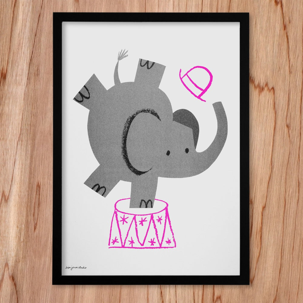 Elephant print by Lisa Jones Studio.
