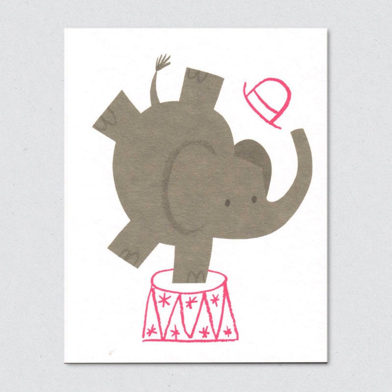 Elephant card by Lisa Jones Studio.