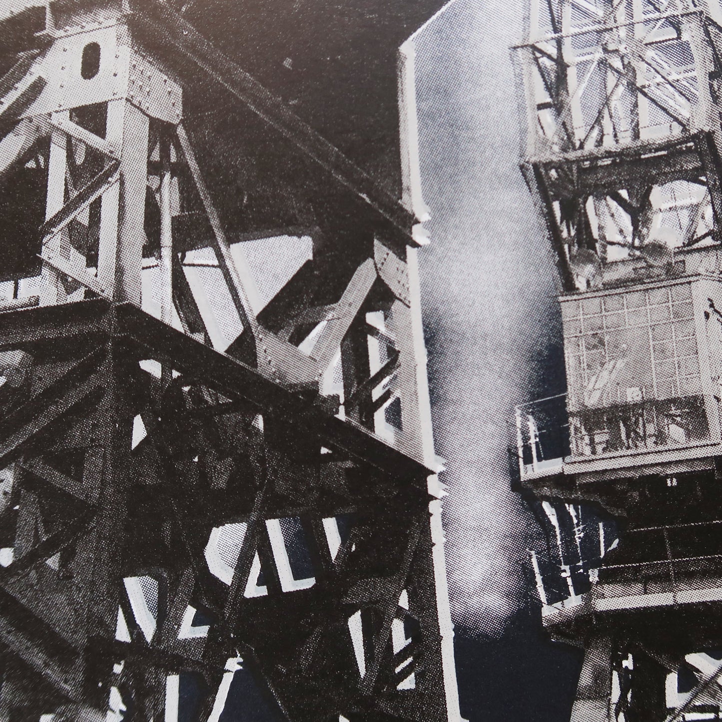 Gulls & Goods Cranes Metallic Blue Print