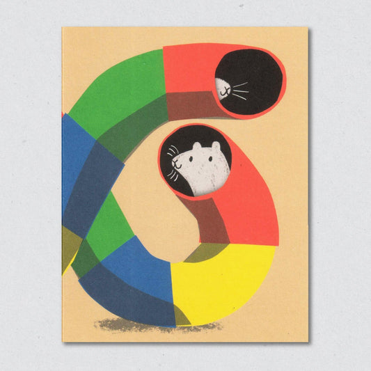 Hamster Tubes greeting card by Lisa Jones Studio.