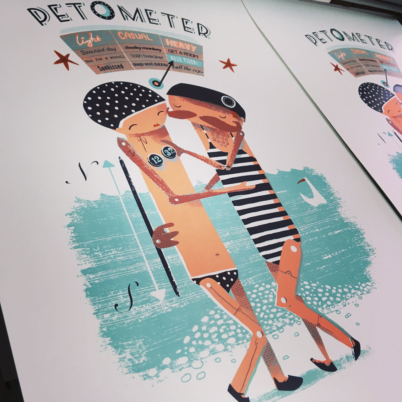 Heavy Petters silkscreen print by Graham Carter.