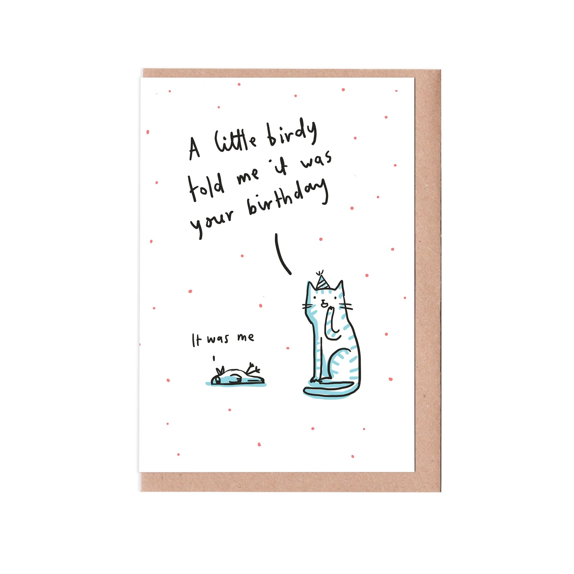 Little birdy birthday card by Sarah Ray.