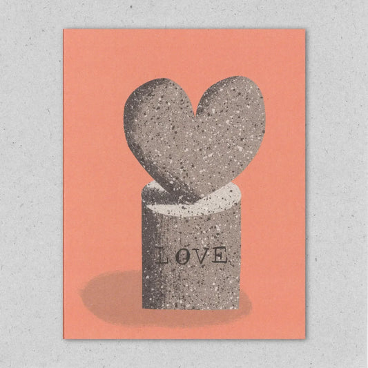 Love art greeting card by Lisa Jones Studio.