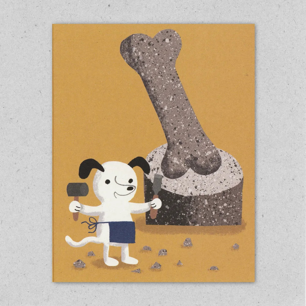 Monumental bone greeting card by Lisa Jones Studio.