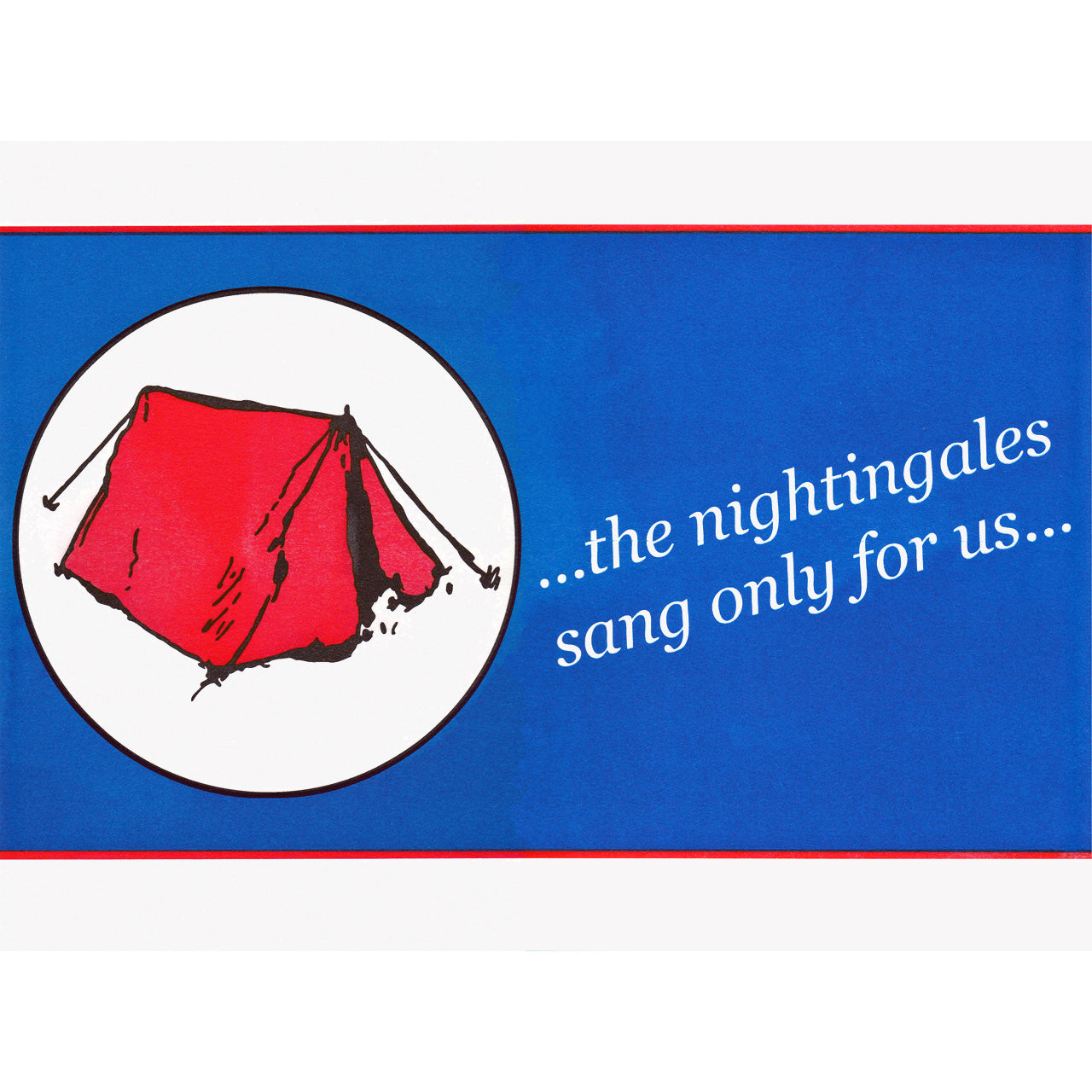 Nightingales risograph print by Adam Bridgland.