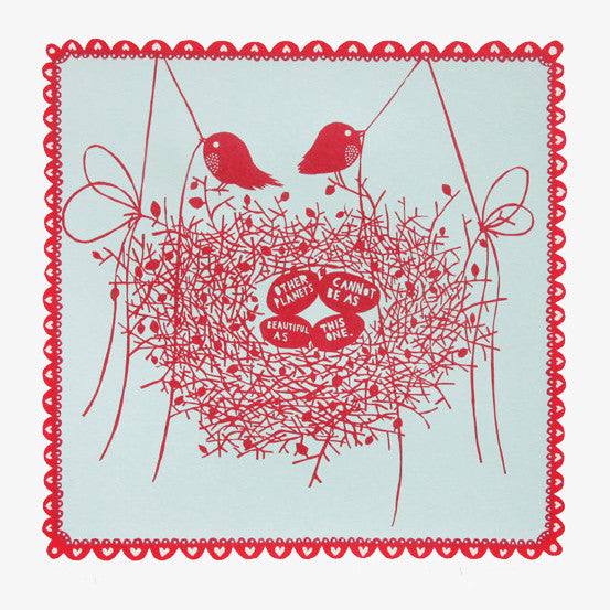 Other planets screenprint by Robert Ryan.